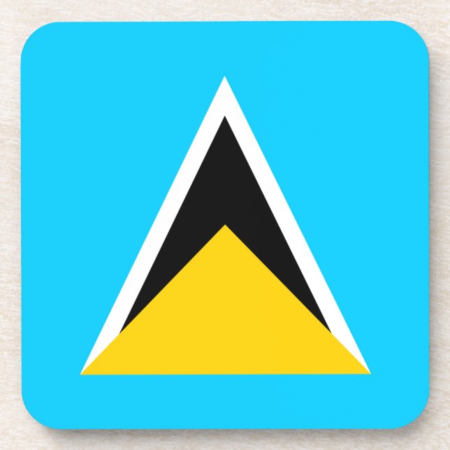 Saint Lucia Getränkeuntersetzer (Vorderseite)