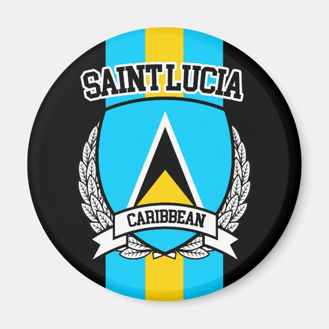 Saint Lucia Magnet (Vorne)