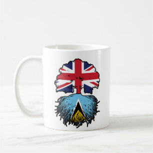 Saint Lucia Saint Lucian British UK Tree Roots Kaffeetasse
