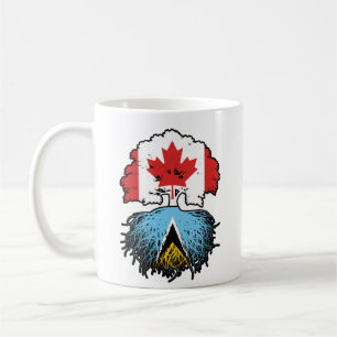 Saint Lucia Saint Lucian Kanada Tree Root Kaffeetasse