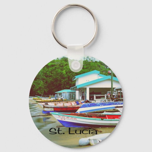 Saint Lucia Schlüsselanhänger (Vorderseite)
