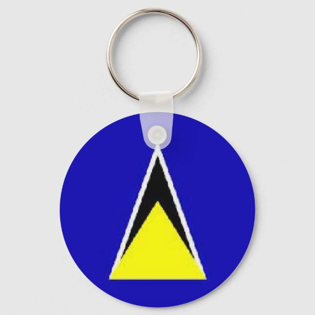 Saint Lucia Schlüsselanhänger (Vorderseite)