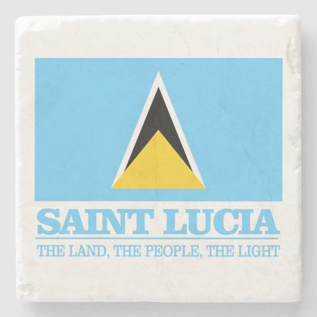 Saint Lucia Steinuntersetzer (Vorderseite)
