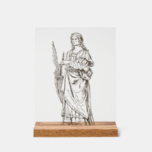Saint Lucia von Bernardino Luini Acrylschild