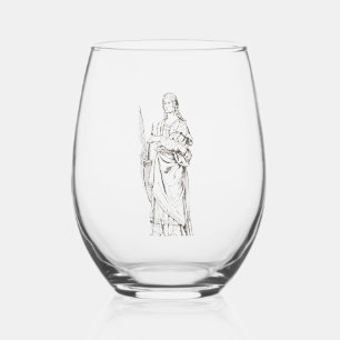 Saint Lucia von Bernardino Luini Weinglas Ohne Stiel