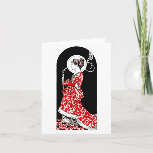 Saint-Lucy de Syracuse Carte pour notes (Devant)