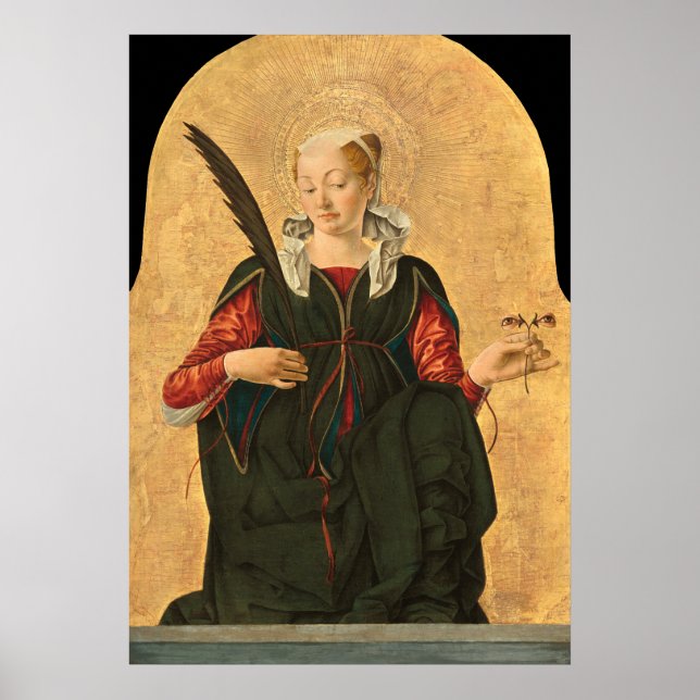Saint Lucy - Francesco del Cossa Kunstvoll wandern Poster (Vorne)