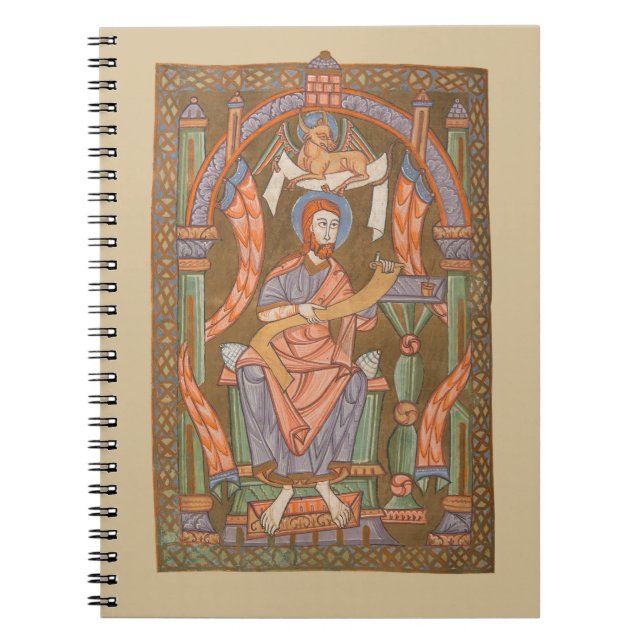 Saint Luke Die evangelistische mittelalterliche Ch Notizblock (Vorderseite)