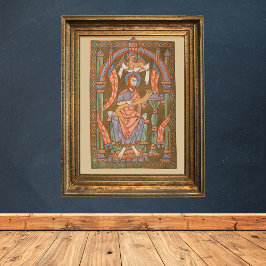 Saint Luke Die evangelistische mittelalterliche Ch Poster