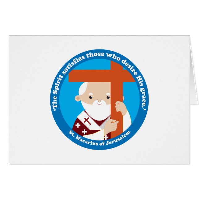 Saint-Macarius de Jérusalem (Devant horizontal)