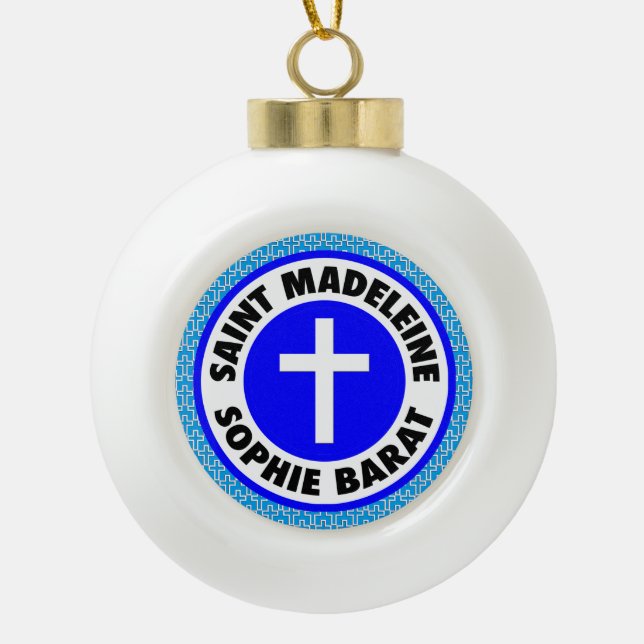 Saint Madeleine Sophie Barat Keramik Kugel-Ornament (Vorderseite)