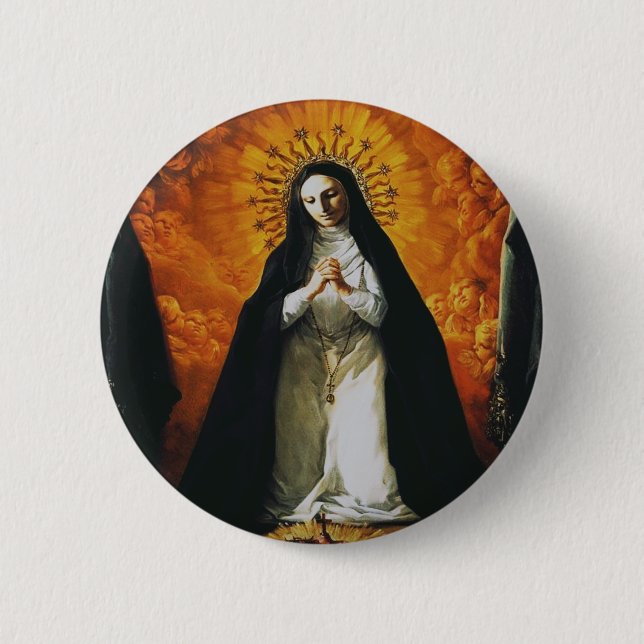 Saint Margaret Mary Alacoque Button (Vorderseite)