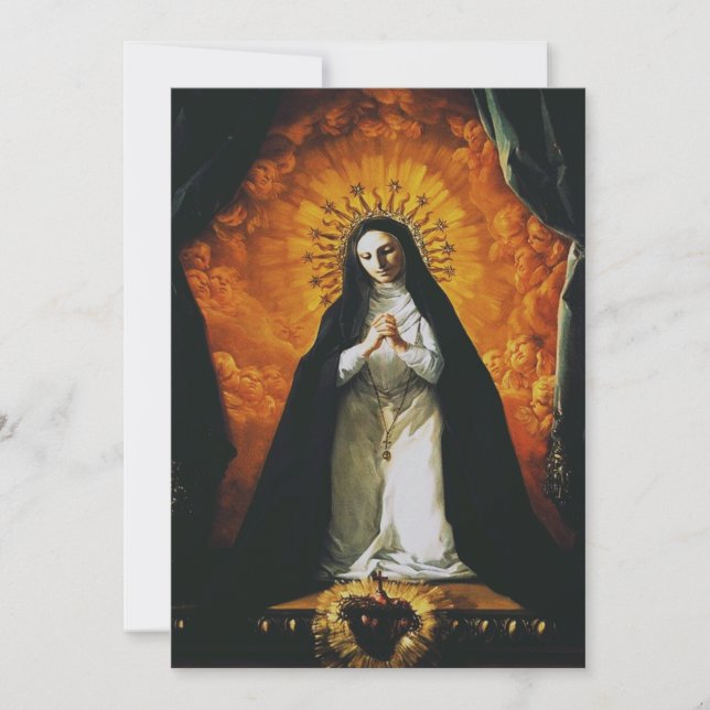 Saint Margaret Mary Alacoque Feiertagskarte (Vorderseite)