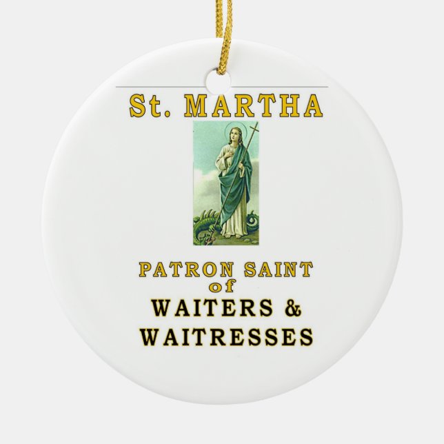 SAINT MARTHA KERAMIK ORNAMENT (Vorne)