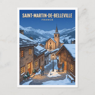 Saint-Martin-de-Belleville Frankreich Reise Gesche Postkarte