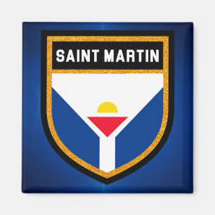 Saint Martin Flag Magnet