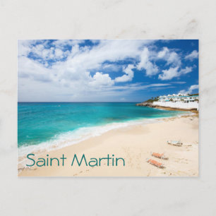 Saint Martin Insel. Karibik Postkarte