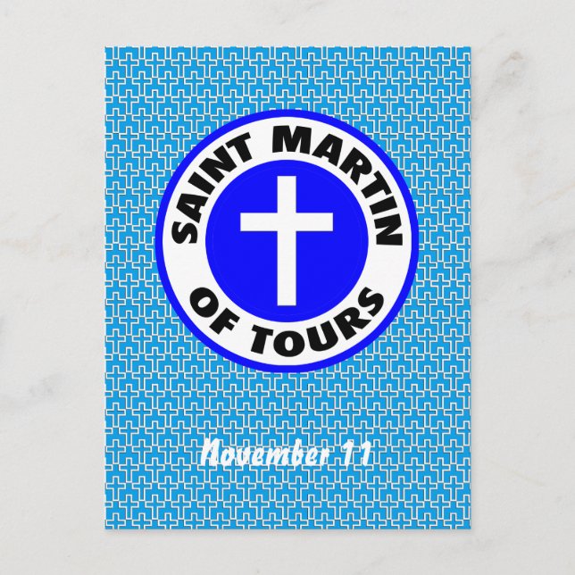 Saint Martin von Tours Postkarte (Vorderseite)