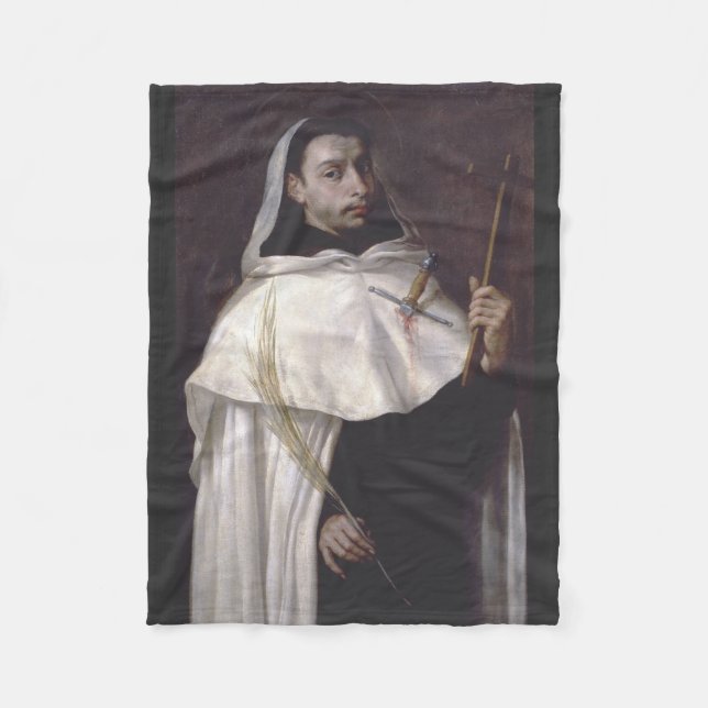 Saint Martyr Angelus von Jerusalem Fleecedecke (Vorderseite)