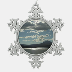 Saint Mary Lake I im Glacier-Nationalpark Schneeflocken Zinn-Ornament