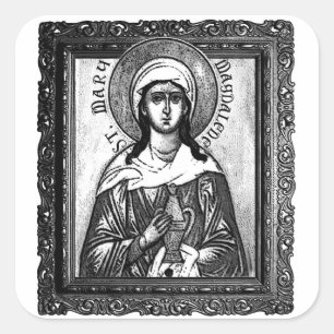 Saint Mary Magdalene - matte Aufkleber 3" (6)
