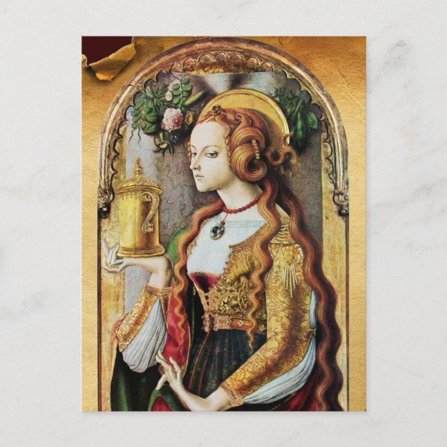 SAINT MARY MAGDALENE Parchment Postkarte (Vorderseite)