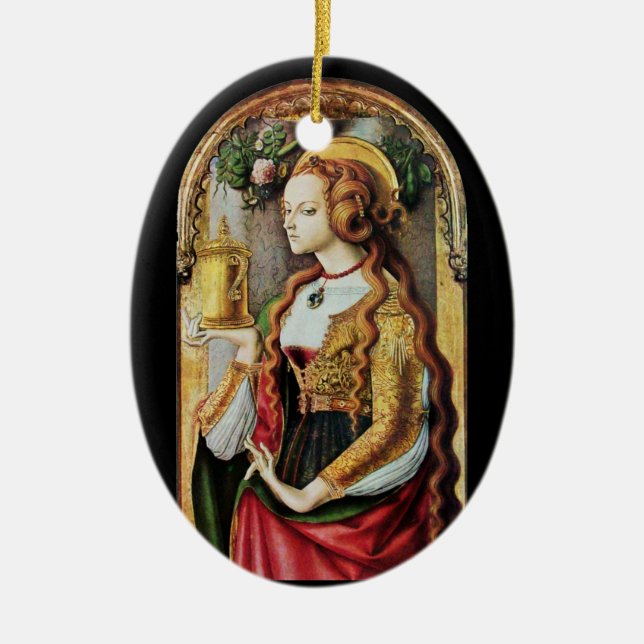 SAINT MARY MAGDALENE , Pergament Keramikornament (Vorne)