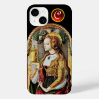 SAINT MARY MAGDALENE Ruby Gem Monogram ,Black