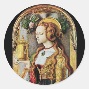 SAINT MARY MAGDALENE RUNDER AUFKLEBER