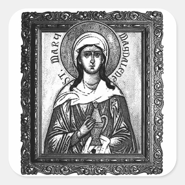 Saint Mary Magdalene - stickers matte 3" (6) (Devant)