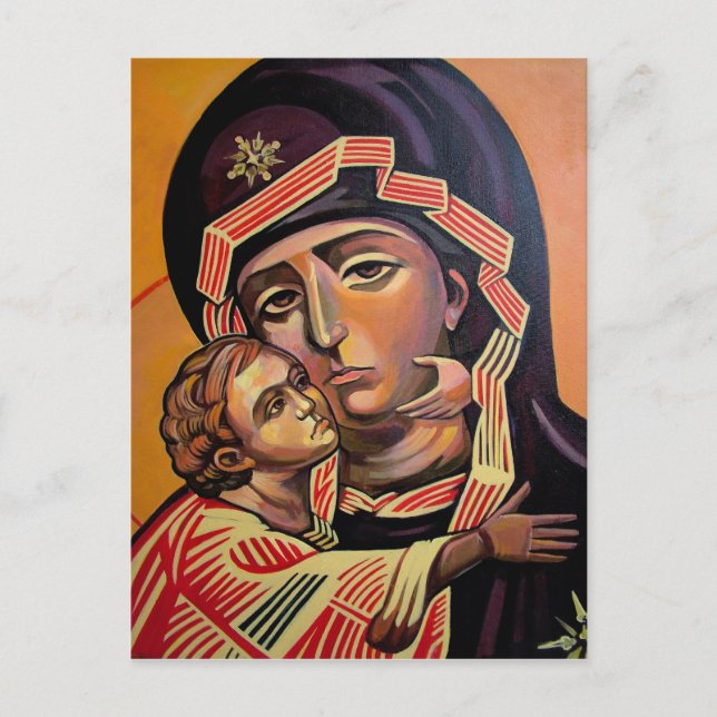 Saint Mary Teotokos Postkarte (Vorderseite)