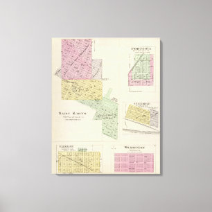 Saint Marys, Fostoria und St. George, Kansas Leinwanddruck