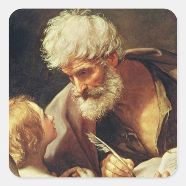 Saint Matthew Quadratischer Aufkleber (Vorderseite)
