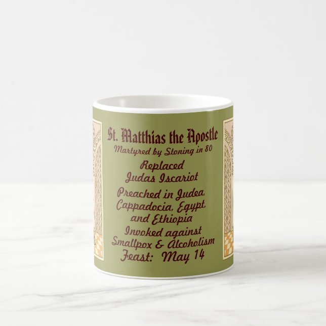 Saint Matthias l'apôtre (RLS 11) Café Mug 2a (Centre)