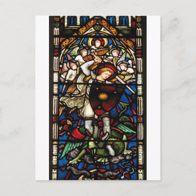 SAINT MICHAEL ARCHANGEL POSTKARTE (Vorderseite)