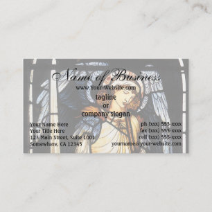 Saint Michael (Buntglas) von Burne Jones Visitenkarte