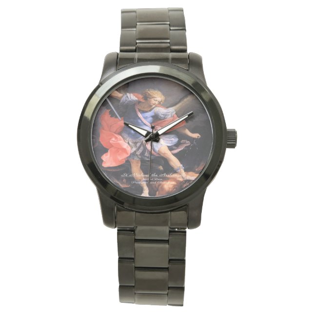 Saint Michael der Erzengel Armbanduhr (Vorderseite)