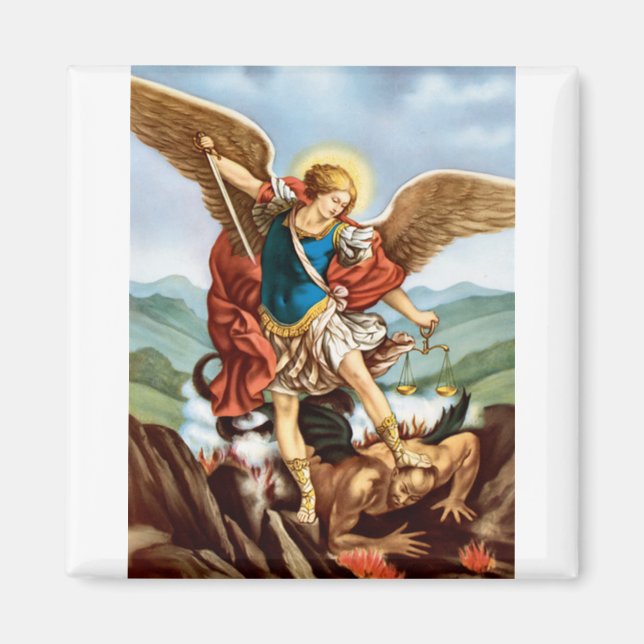 Saint Michael der Erzengel Magnet (Vorne)