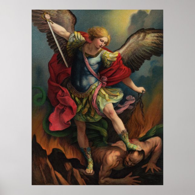 Saint Michael, Erzengel Große Poster (Vorne)