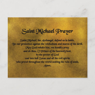 Saint Michael Postcard Postkarte