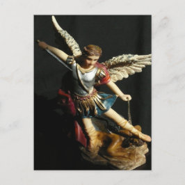 Saint Michael & Prayer Angel Postcard Postkarte