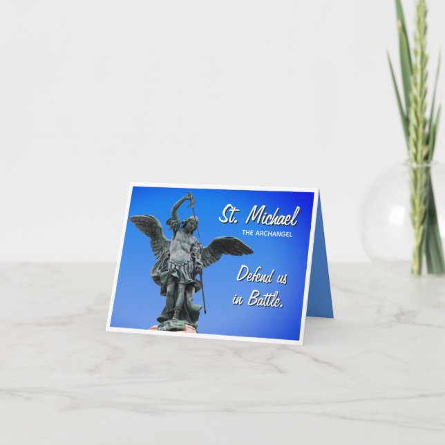 Saint Michael Prayer Grußkarte Karte (Vorderseite)