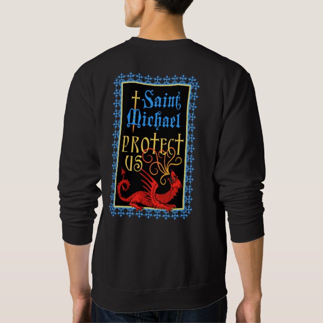 Saint Michael Protégez-nous Sweatshirt (Dos)