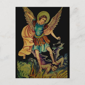 Saint Michael The Archangel Postkarte