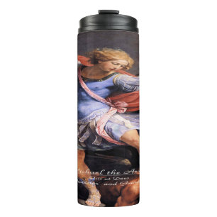 Saint Michael The Archangel Quis ut Deus Thermosbecher