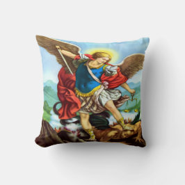 Saint Michael the Archangel Throw Kissen