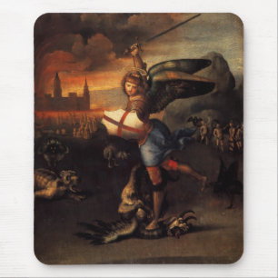 Saint Michael und der Drache Mousepad