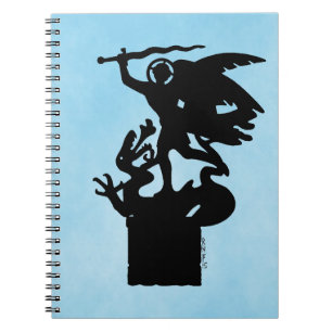 Saint Michael und Dragon Notizblock