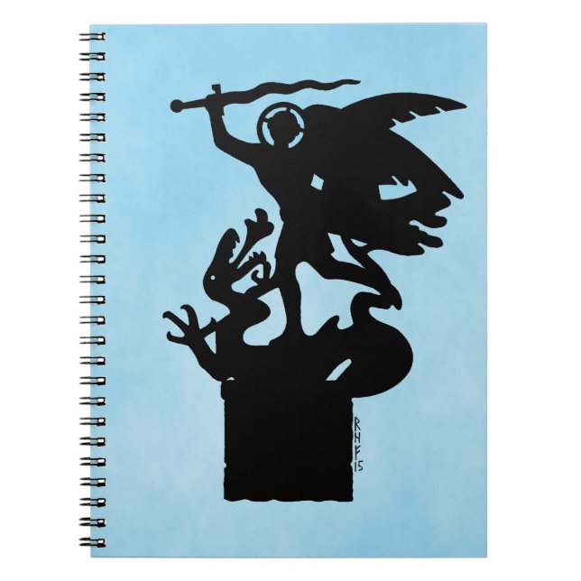Saint Michael und Dragon Notizblock (Vorderseite)