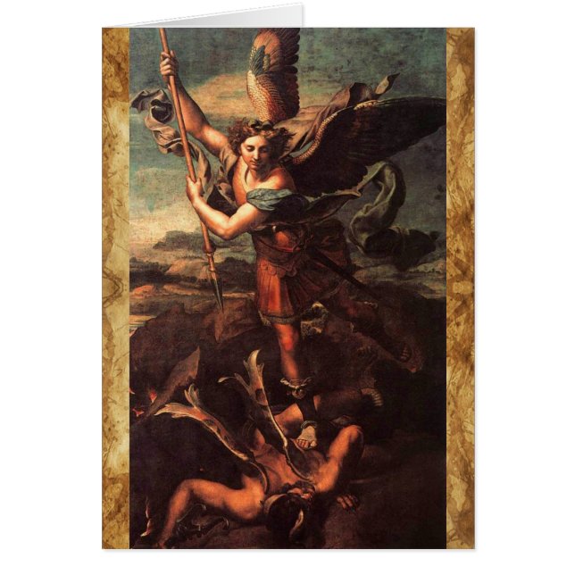 SAINT MICHAEL VANGUISHING SATAN Gebet (Vorne)
